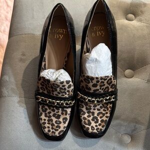 Crown & Ivy Women's Leopard Print Loafers